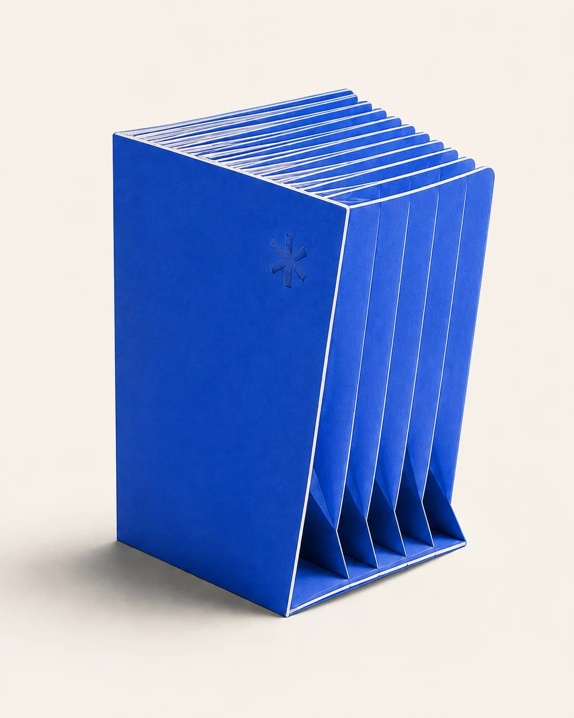 Blue private skill sculpture